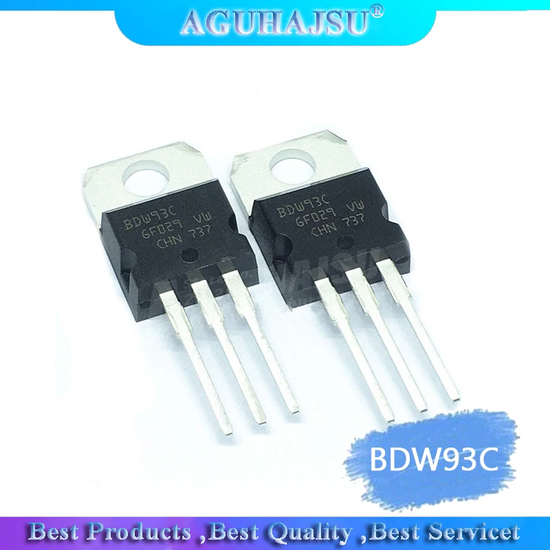 10PCS BDW93C TO-220 BDW93 TO220 NPN Darlington Transistor new original 12A 100V