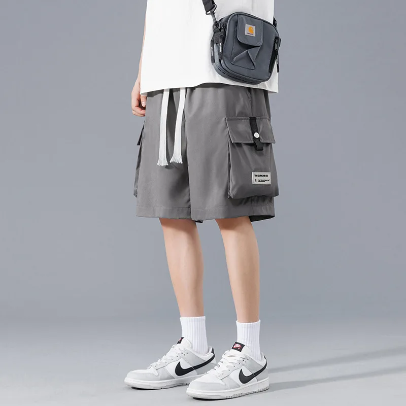 Summer men cargo shorts mens jogger sport casual beach shorts man streetwear outdoor fashion shorts