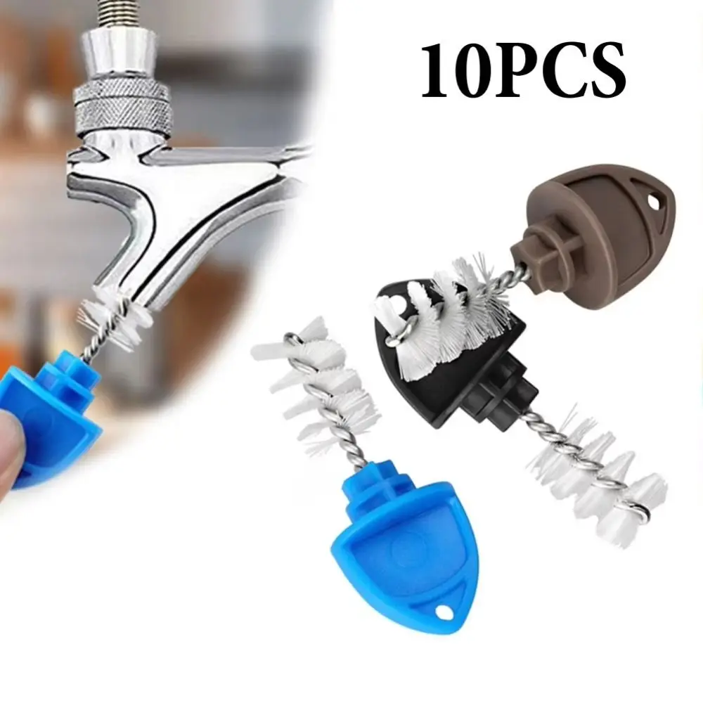 10PCS Easy To Use Beer Tap Cleaning Brush Various Taps Compatible Insectproof Food Pipe Opening Brush Flyproof Dustproof
