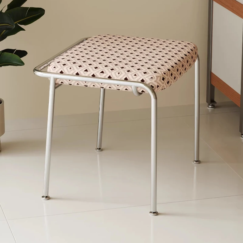 Low stool household bedroom simple makeup stool living room shoe changing stool small apartment soft bag