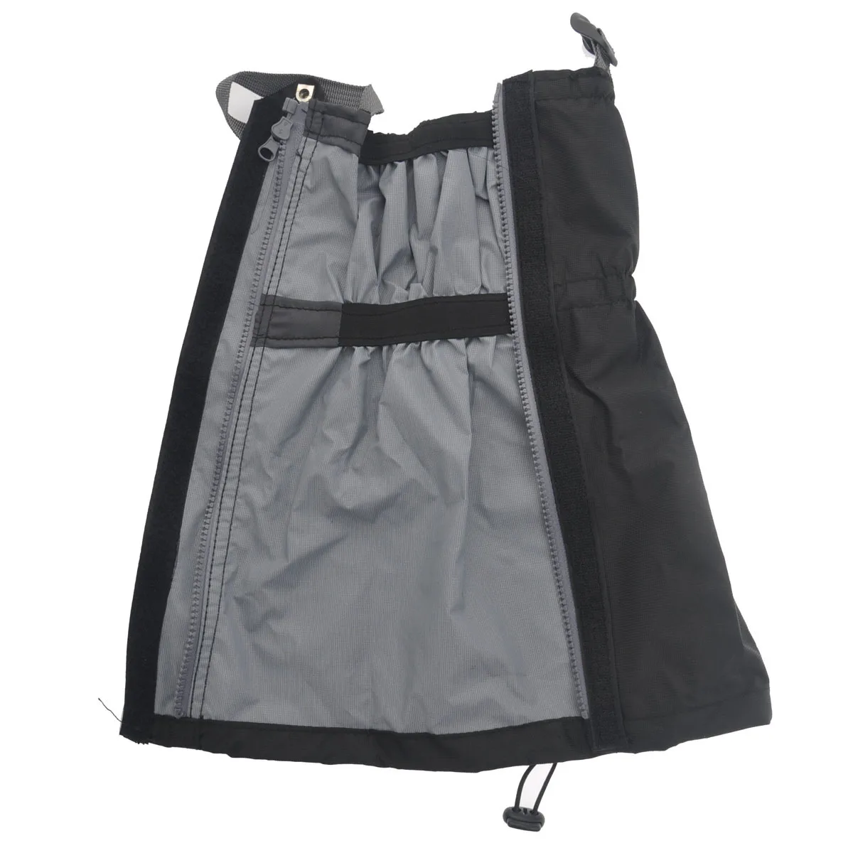 

1 Pair Waterproof Breathable Snow Gaiters Black One Size 42Cm Length 48Cm Calf Adjustable Elastic Hook Loop Tape Mud Rain Wind