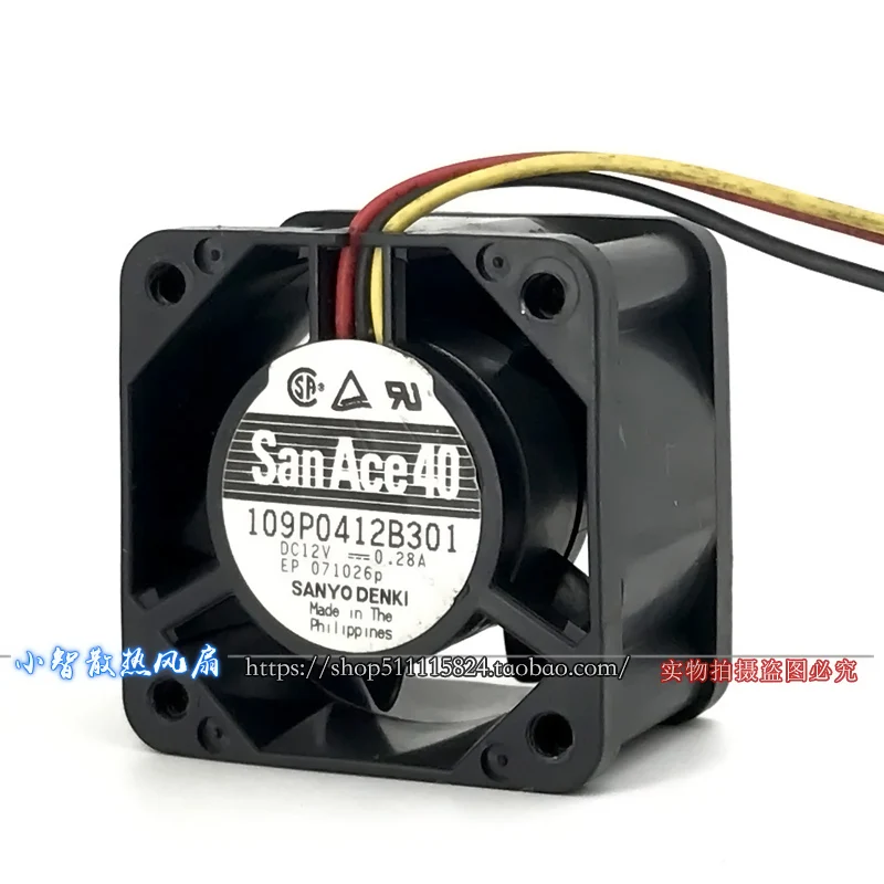 ORIGINAL 109P0412B301 12V 0.28A 4028 40*40*28mm NEW COOLING FAN RADIATOR