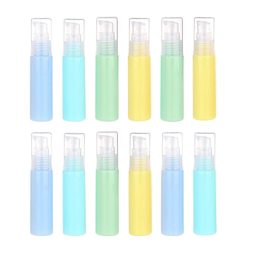 

12pcs Lotion Bottle Refillable Travel Containers Shampoo Toiletries Bottles Portable Durable Reusable Safe Storage