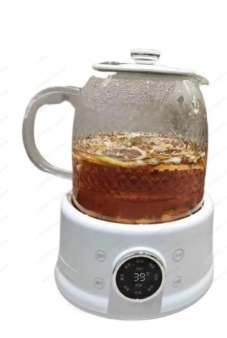 Glass health pot, electric heating, tea stewing integrated 1.5L