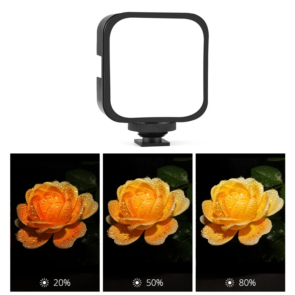 Mcoplus AY-49S Mini Video Light LED كاميرا إضاءة التصوير الفوتوغرافي لهاتف GoPro Canon Nikon الذكي لـ YouTube Tik Tok Video Shoot