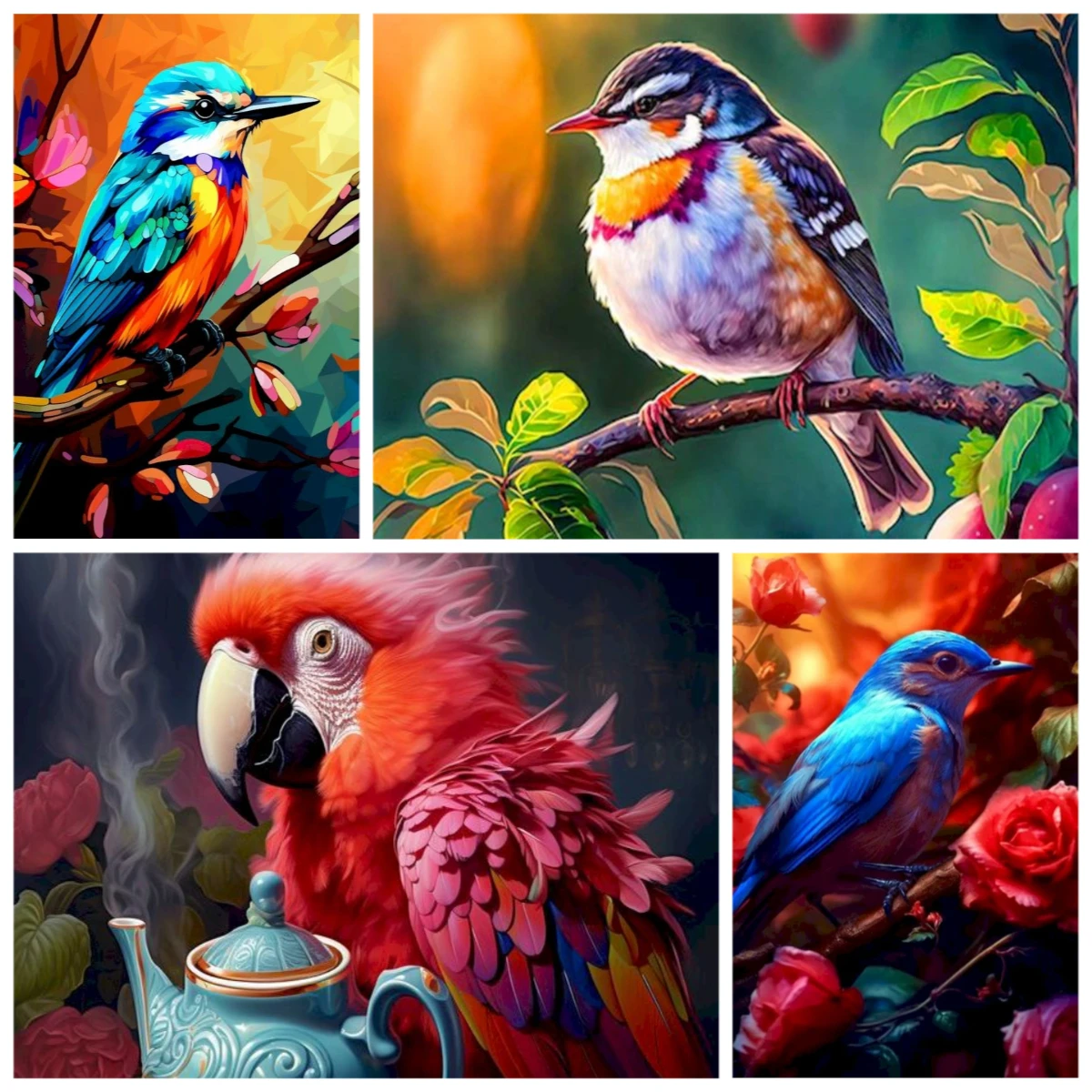 

Картина по номерам, животные, птицы, акриловые краски, рисунок на холсте, товары для рукоделия ручной работы, набор «сделай сам», картина, украшение для дома