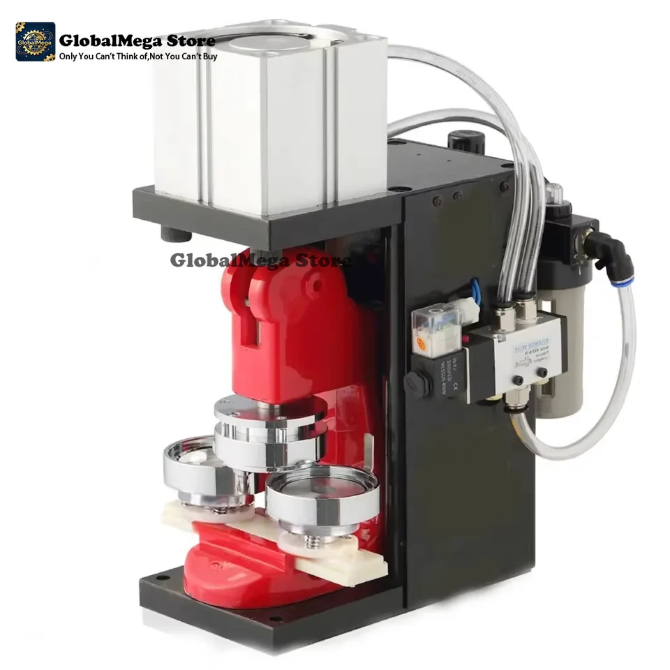 Automatic Pneumatic Button Making Machine 32 37 44 50 56 58 75MM Pin Badge Maker for DIY Kids New Condition with 1 Year Warranty