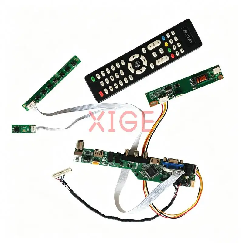 Display Drive Board Fit CLAA154WA05 CLAA154WA03 CLAA154WA01 CLAA154WA04 1-CCFL USB+AV+VGA+HDMI 1280x800 1280*800 30 Pin LVDS Kit