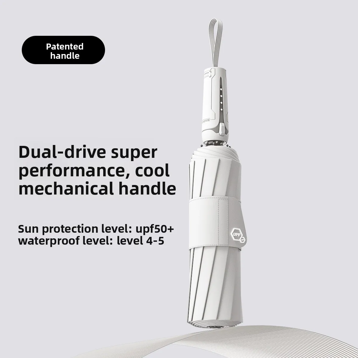

Mechanical cyber style fully automatic umbrella, sturdy and wind-resistant, double-person umbrella