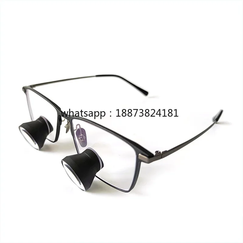 Dental Magnifying Glass Wireless Magnetic Suction Head Lamp E.N.T. Department Teeth High-definition Right-angle Magnifying Glass