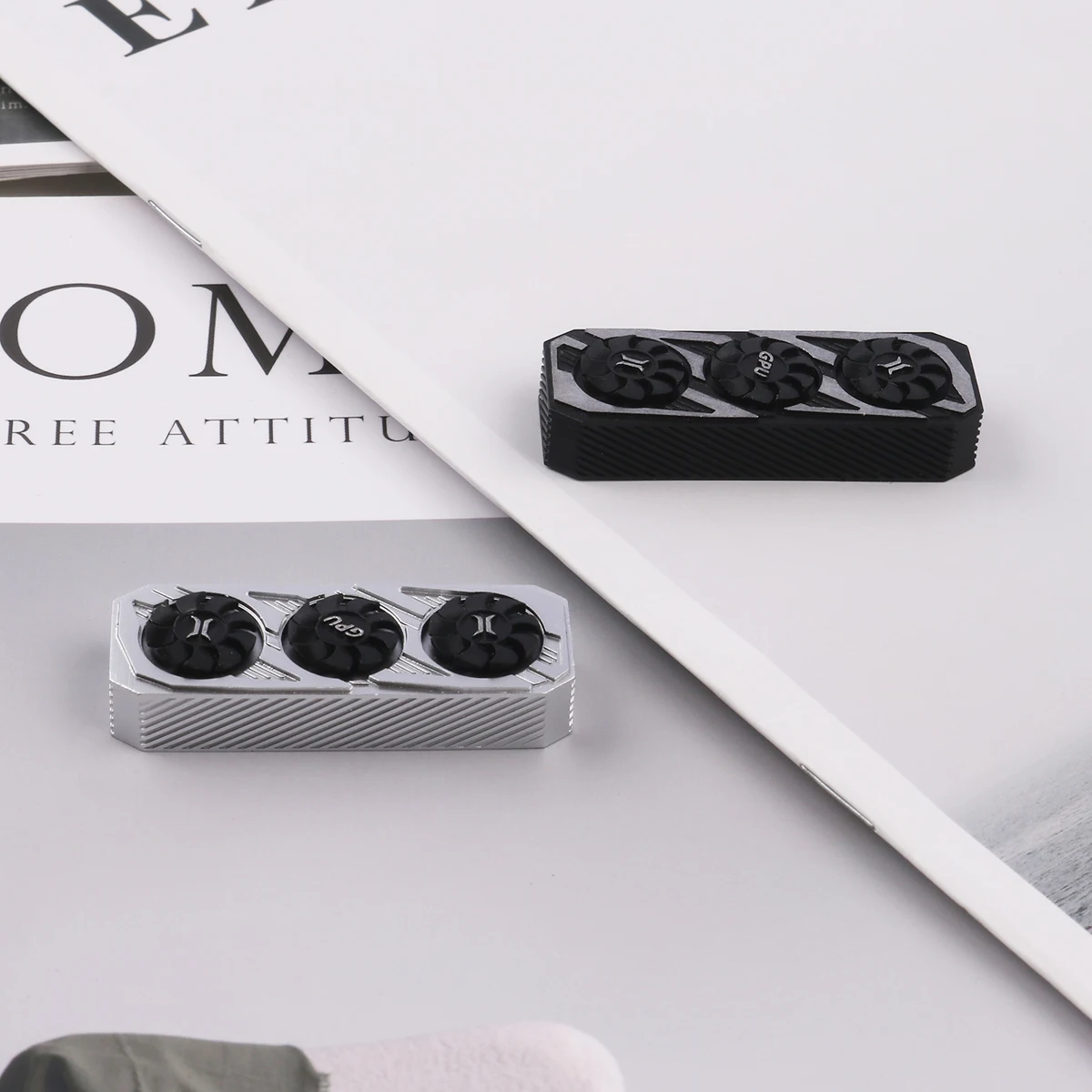 Graphics Card Keycap Right Shift 2.75u 3d Printed Resin Rotatable Fan Mechanical Keyboard Personalized Customized Crosshair