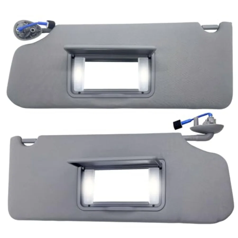 

Sun Visor Compatible with Honda Pilot 2009-2015 Left Right Side Sunshade for Driver Passenger Gray Color UV Protection Durable