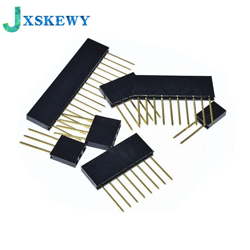 10Pcs 2/3/4/6/8/10/15 Pin 2.54 mm Stackable Long Legs Femal Header For Arduino Shield