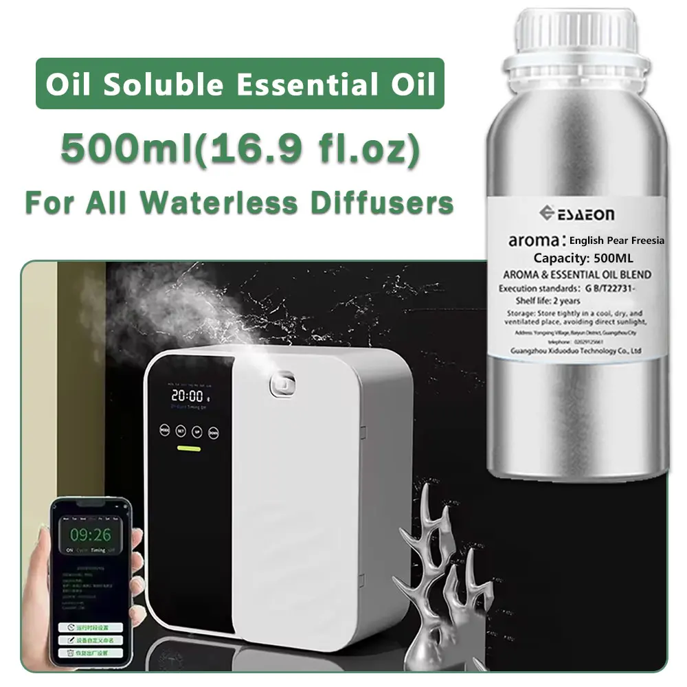 ESAEON Five-Star Hotel Perfume Machine Essential Oils - For All Waterless Aromatherapy Machines, Sheraton - 500ML (16.9 fl.oz)