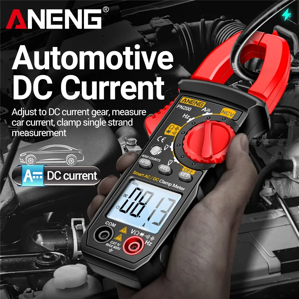 ANENG PN200 Clamp Meter & A3010 Pen Multimeter Set | Measure AC/DC Voltage, Current, Resistance for DIY & Pros