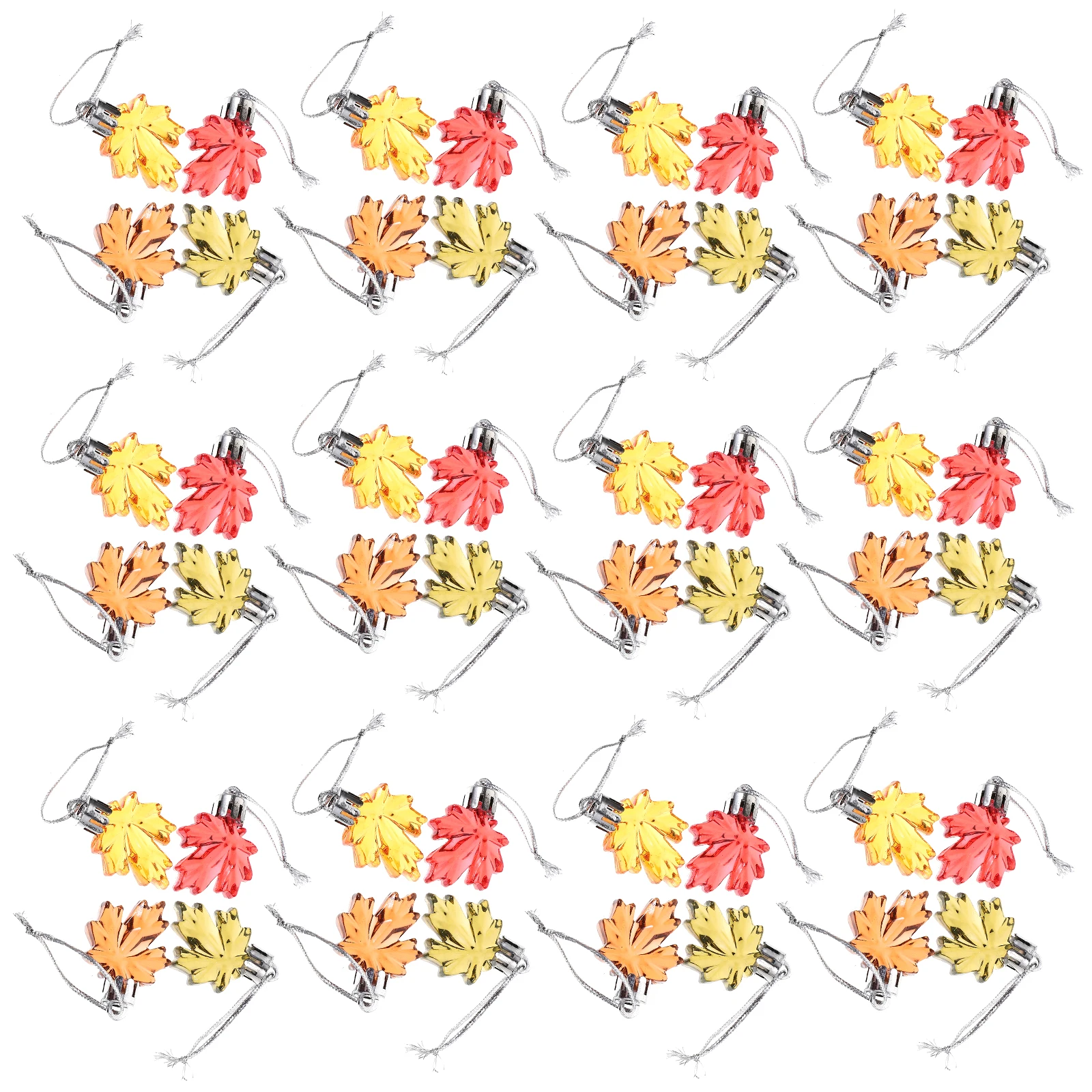 

24 Pcs Maple Leaf Pendant Thanksgiving naments Fall Decor Artificial Leaves Paper Hanging Decor Home Decoration