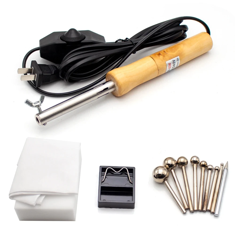 Electric Ironing Artificial Flower Maker – DIY Fabric Fake Flower Tool Set (8Pcs Petal Modeling Heads)