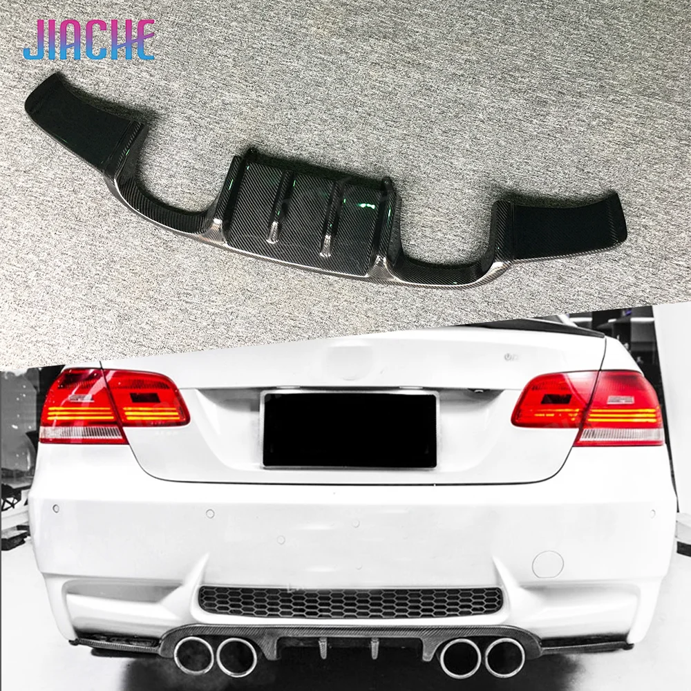 

Карбоновый задний диффузор-спойлер JIACHE для BMW 3 серии E92 M3 2008-2013, защита заднего бампера из FRP, прямая установка