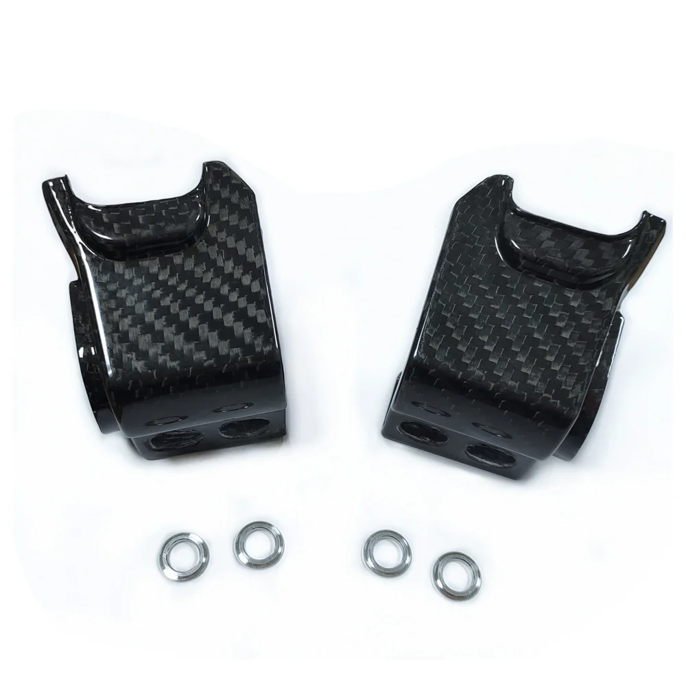 Carbon Fiber Lower Front Fork Leg Shoes Cover Guard Protector For SHERCO SE 125 250 300 FACTORY SE-R SE-SD SEF SEF-SD SIX DAYS