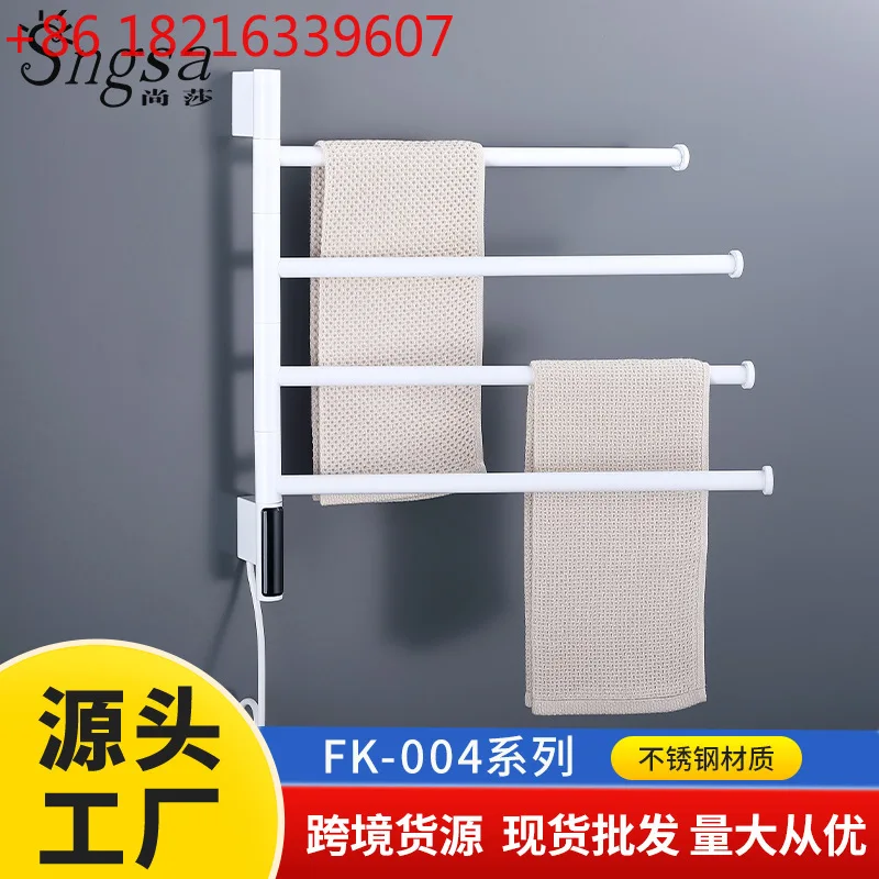 

110 В интеллектуальный цифровой дисплей электрическая вешалка для полотенец с постоянной температурой из углеродного волокна полностью нагреваемая вешалка для полотенец