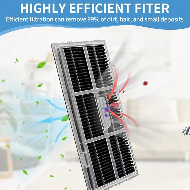 YCOC-For Roborock S7 Maxv Ultra S7 Pro Ultra جهاز آلي لتنظيف الأتربة فرشاة جانبية رئيسية فلتر Hepa ممسحة قماش أكياس الغبار الملحقات