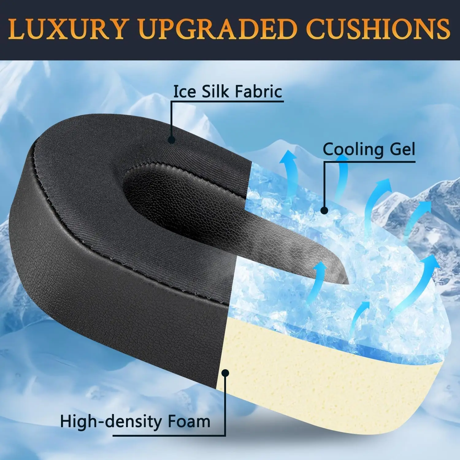 Almohadillas de Repuesto Profesionales G733 para Auriculares Inalámbricos para Juegos Logitech G733 G535 G335 Lightspeed, Almohadillas de Repuesto para Auriculares