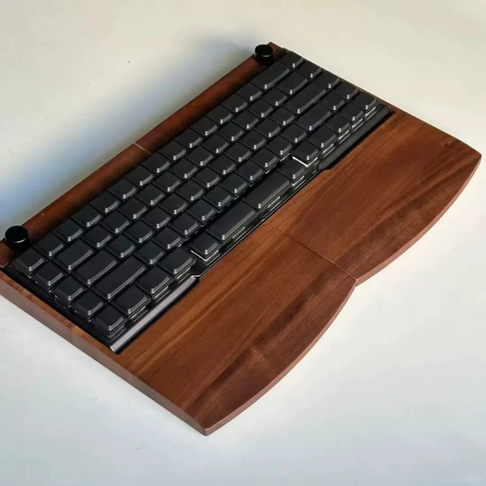 LAK Low Profile Keycaps Set Costom No Carving Black White Gery Artisan Key Caps for 75% Mechanical Keyboard Gaming Accessories view 5