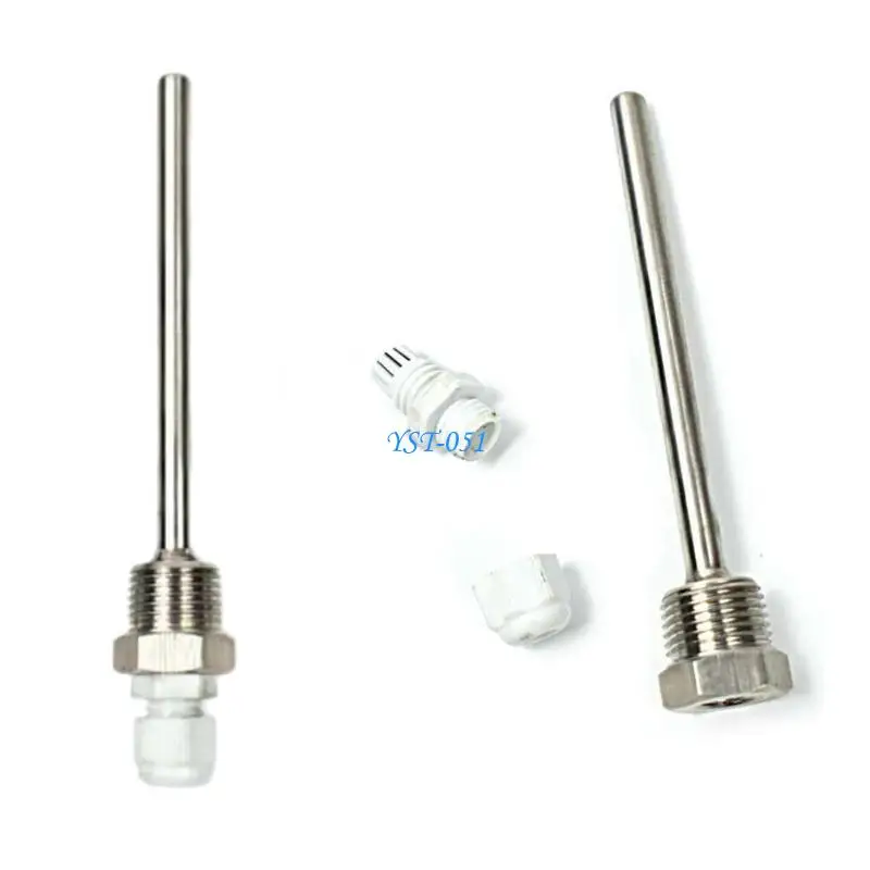 

E15A 2pcs Stainless Steel Water Tanks Protective Shell Temperature Sensors 1/2in