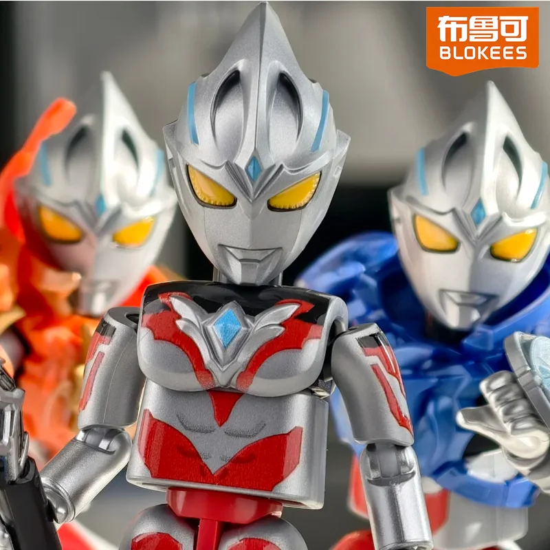 

Genuine Blokees Ultraman Galaxy Version Vol.13 Blind Box Anime Figure Assembly With Hidden Desk Decor Collectible Toy Boy Gift