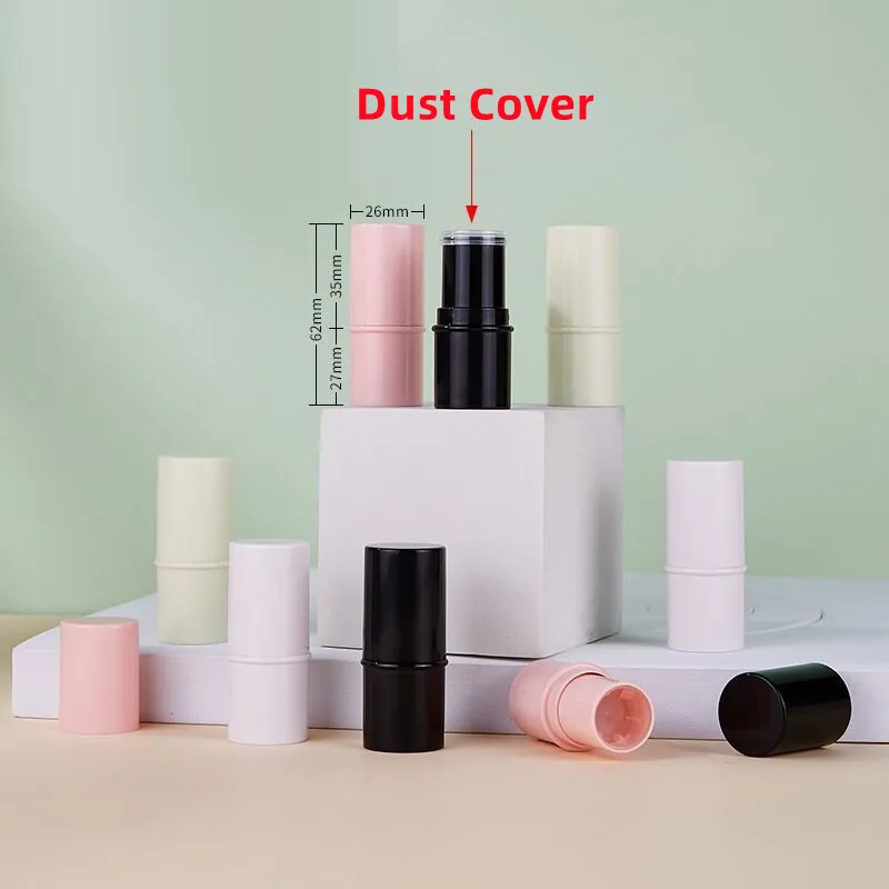 200 recipientes vazios do desodorante dos pces 6g twist up garrafa de enchimento tubo recarregável do suporte para batom corretivo vara caseira