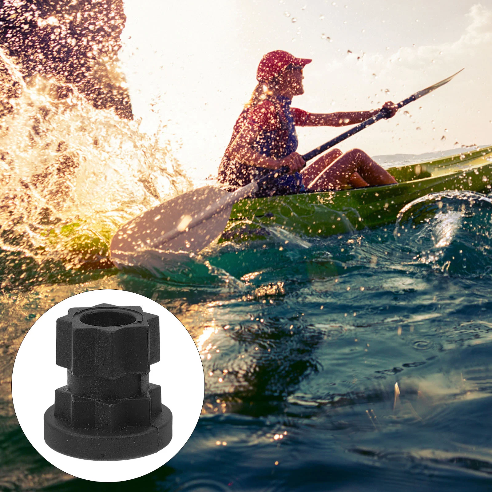 

4Pcs Mount Base for Kayak - Strong Plastic Kayak Rail Adapter with Track Mount Compatibility - Converts to Camera Or Fishing Rod