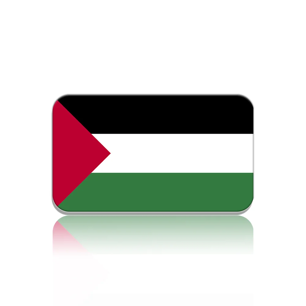 

100Pcs/lot Palestine Flag Brooch For Women And Men Vintage Art Lapel Pin Shirt Bag Accessory Acrylic Badge Patriotic Trinkets