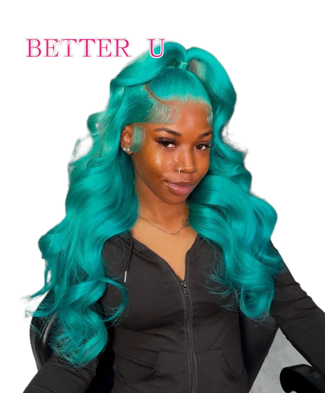 Teal Blue 13x6 Human Hair Lace Front Wig For Women Pre-Plucking Body Wave Blonde Colored Green 13x4 Lace Front Wig Human Hair