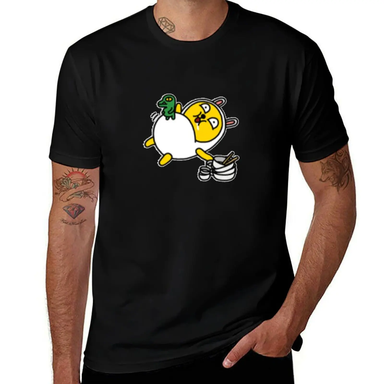 

KakaoTalk Friends Muzi & Con (Stuffed) T-Shirt shirts graphic tee sports fans clothing for men