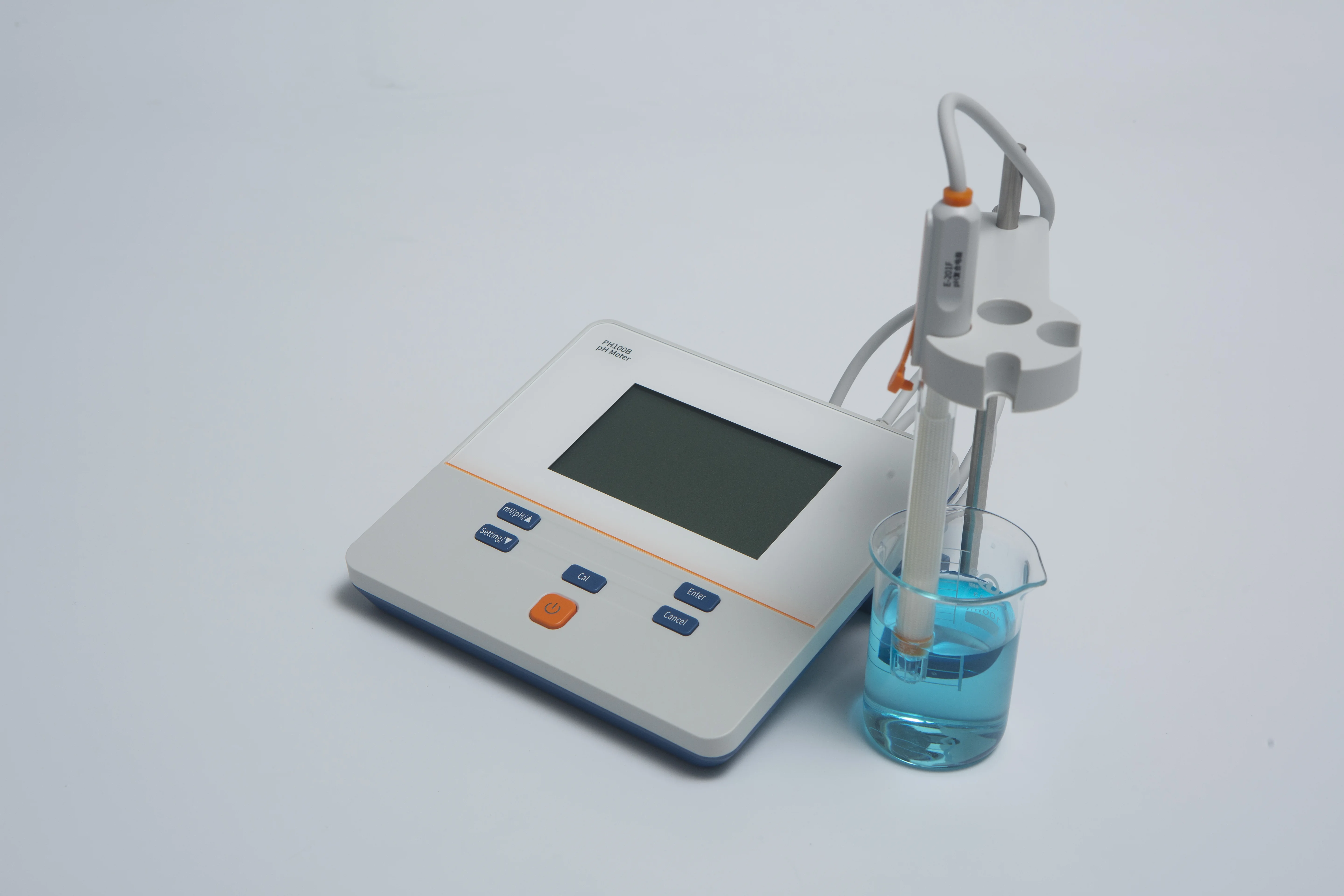 Analizzatore digitale della qualità dell'acqua LCD ad alta precisione da banco da laboratorio PH100B Misuratore PH MV con prezzo di fabbrica