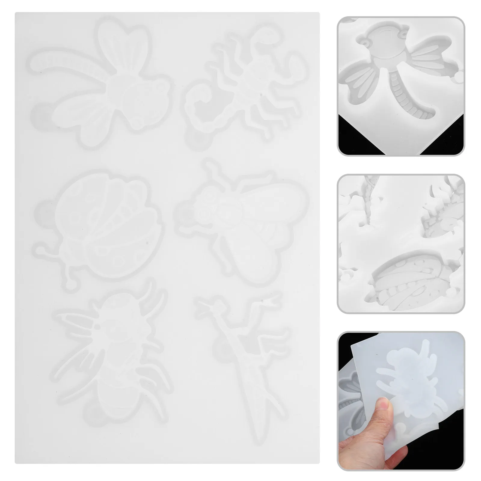Creature Silicone Mold for DIY Keychain Charms Epoxy Resin Casting Flexible Nonstick Reusable Pendant Craft Supply Making Mold