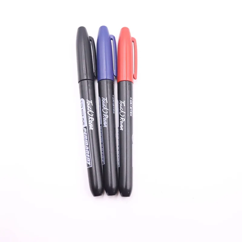 4pcs/Set Permanent Marker Pen Waterproof Ink Fine Point Black Blue Red Oil Ink 1.5mm Round Toe Fine For Metal Woodworking