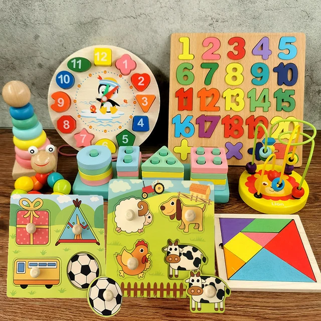 Juguetes de madera Montessori para bebes rompecabezas de cuentas juguete educativo temprano para ninos de 1 2 y 3 anos xilofono para ninos y ninas 0 12 meses AliExpress