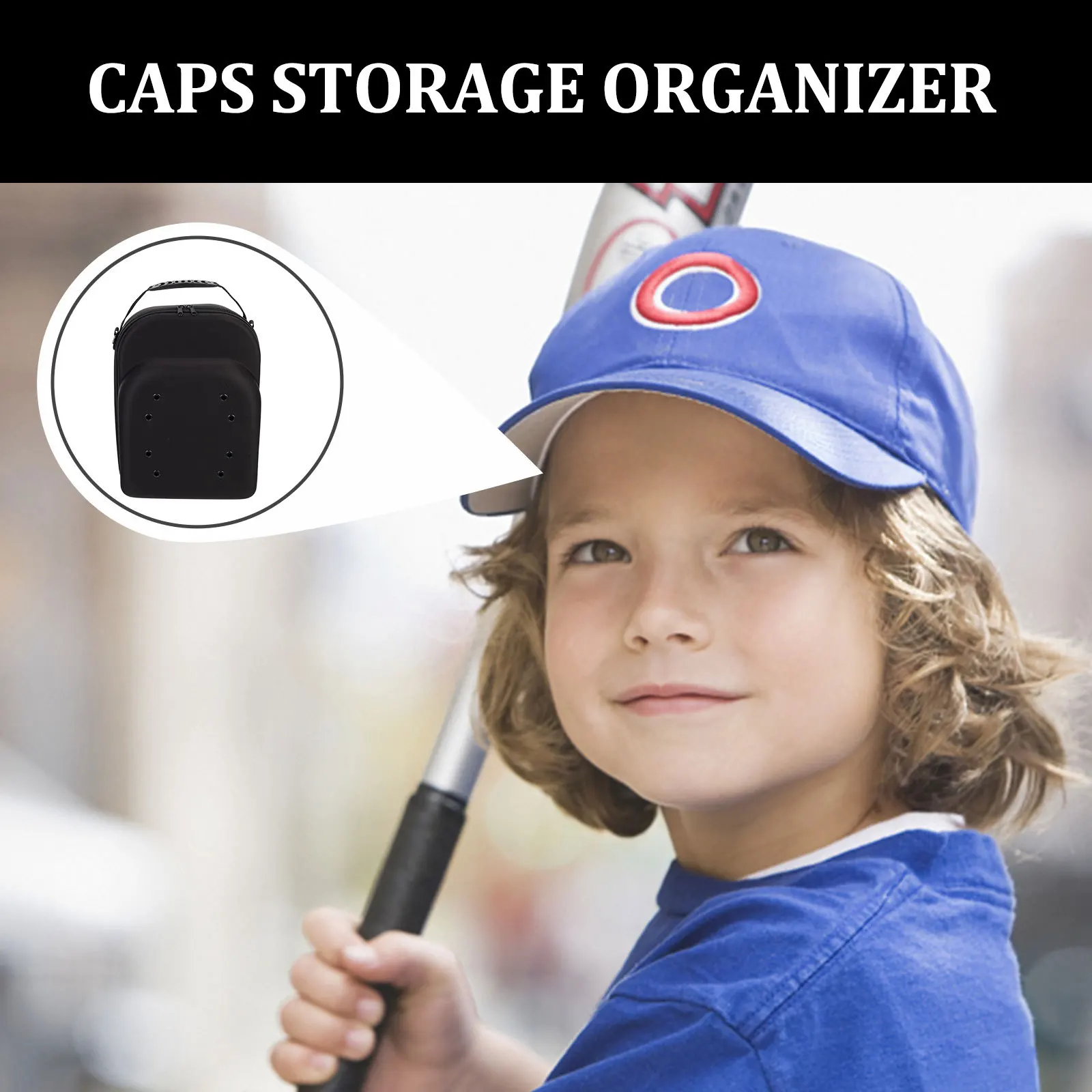 

Baseball Hat Case Portable Travel Storage for Caps Protective Carrier Outdoor Box Lightweight Design