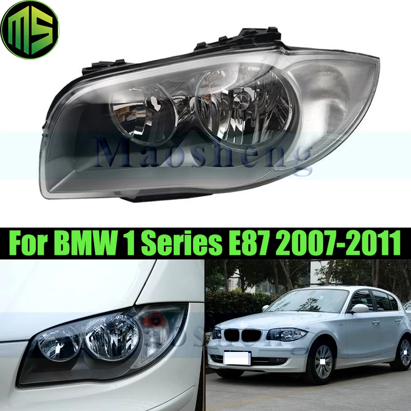 

Галогенная передняя фара Maosheng для BMW 1 серии E87 2007-2011, передняя фара поворота без лампы