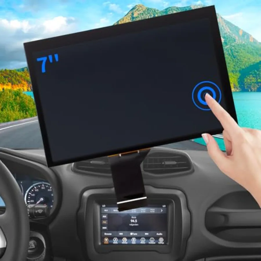 

7" Uconnect Screen Replacement Fit 2017-2020 Jeep Compass Radio Touch Screen LCD Display and Digitizer for Jeep Renegade Touchs