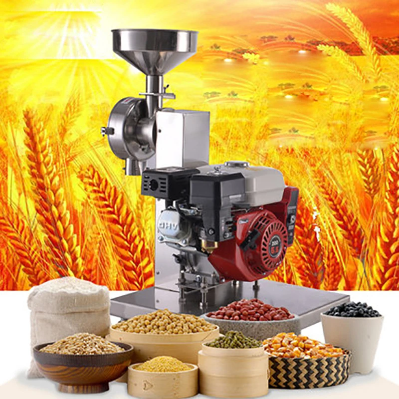 

Grain Cereal Flour Grinding Machine Commercial Vertical Stainless Steel Mung Bean Chili Notoginseng Pulverizer QY150