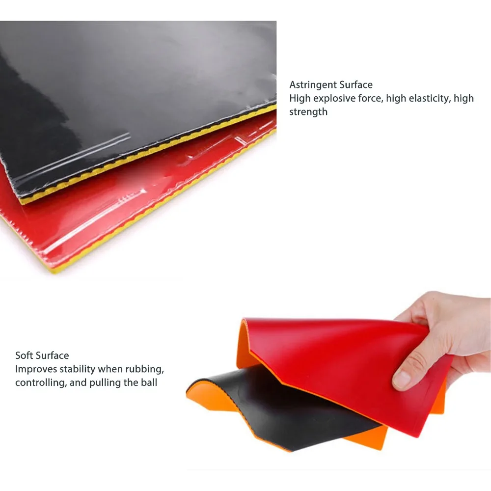 

Накладка для настольного тенниса (спонж) красно-черная, сменная, для ракеток, спортивный аксессуар