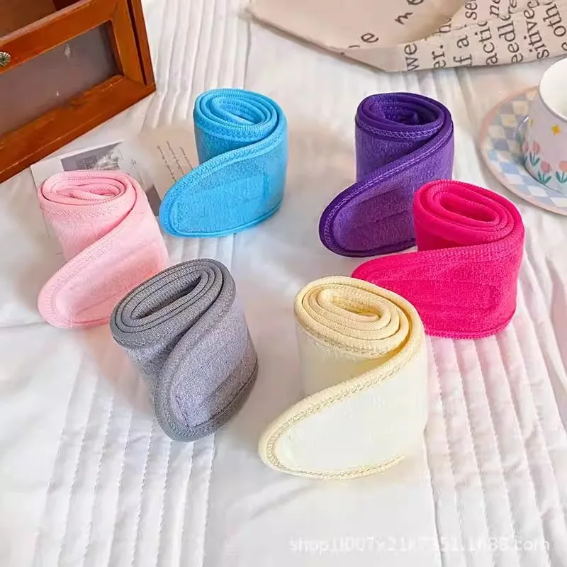 1-5 قطعة جديد قابل للتعديل عصابة رأس الفتيات سبا واسعة هيرباند اليوغا حمام دش ماكياج غسل الوجه العصابات التجميل لينة منشفة هيرباند #6
