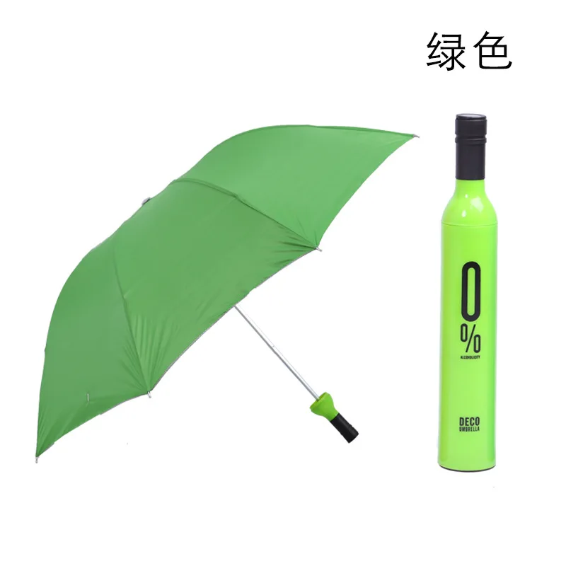 Folding Umbrella Wine Bottle Umbrella Sunny Umbrella Creative Umbrella Rose Umbrella Sunshade Umbrella