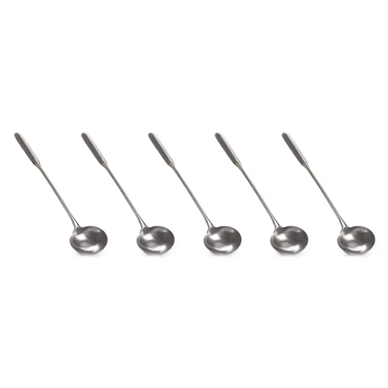 RMWIN-5X Soup Ladle, Wok Spatula,The Longer Handle Shovel Spoon Rustproof, Heat Resistance, Integral Forming Durable Stainless