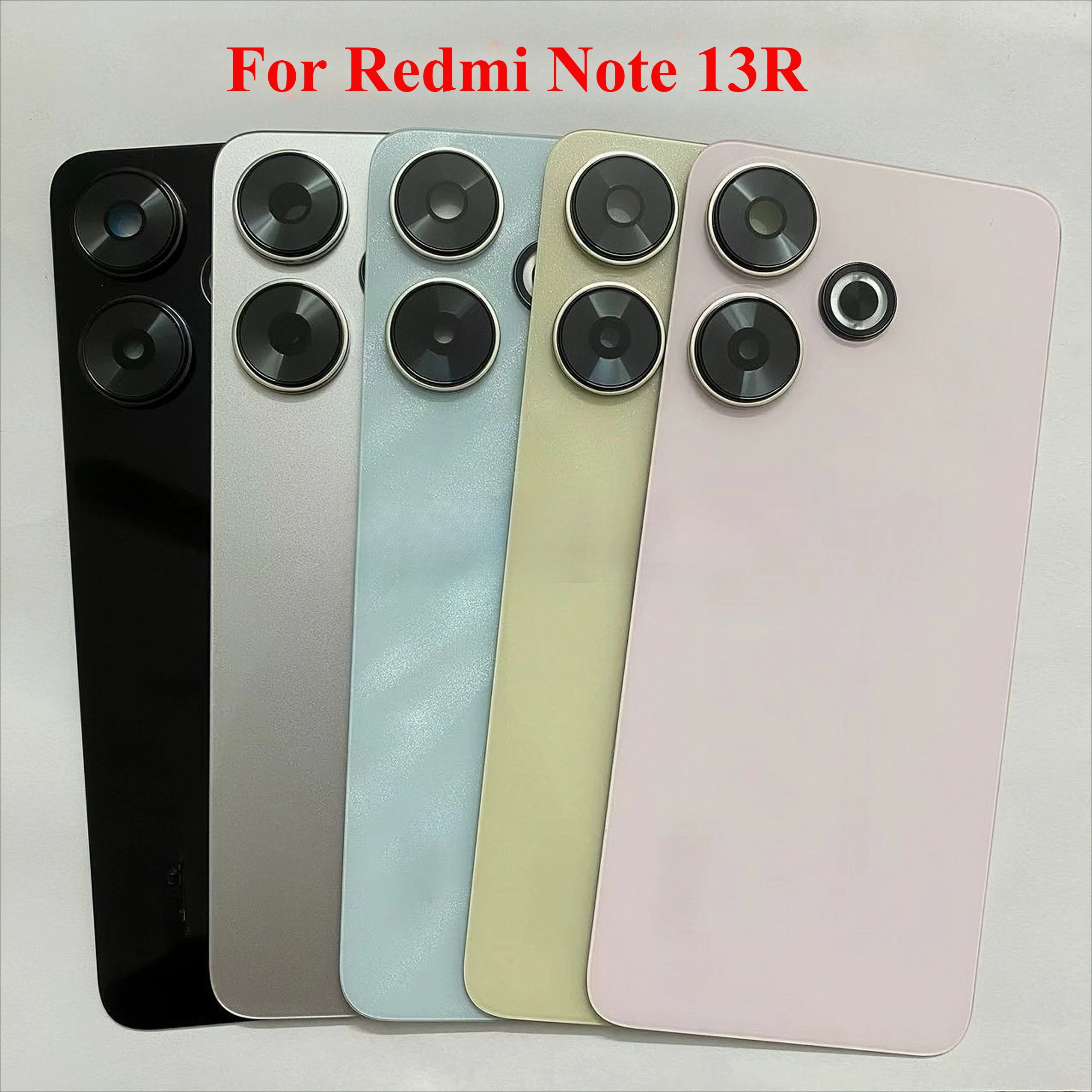 

Suitable for Redmi Note 13R Glass Back Cover, Redmi Note 13R Glass Back Shell, Back Cover, Mirror Frame, Lens
