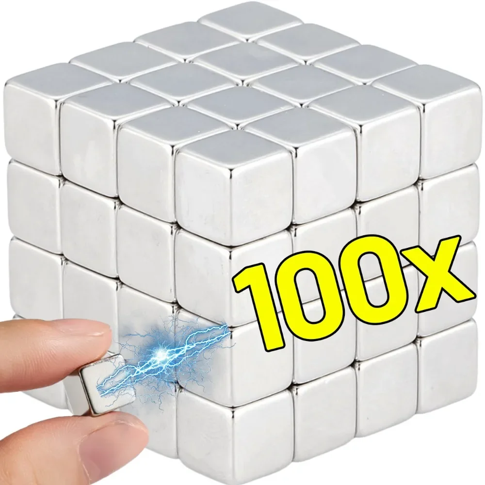 Mini Square Magnets Cube Neodymium Magnet for Fridge Whiteboard Office Dry Erase Board Magnetic Block DIY Crafts Home Decoration