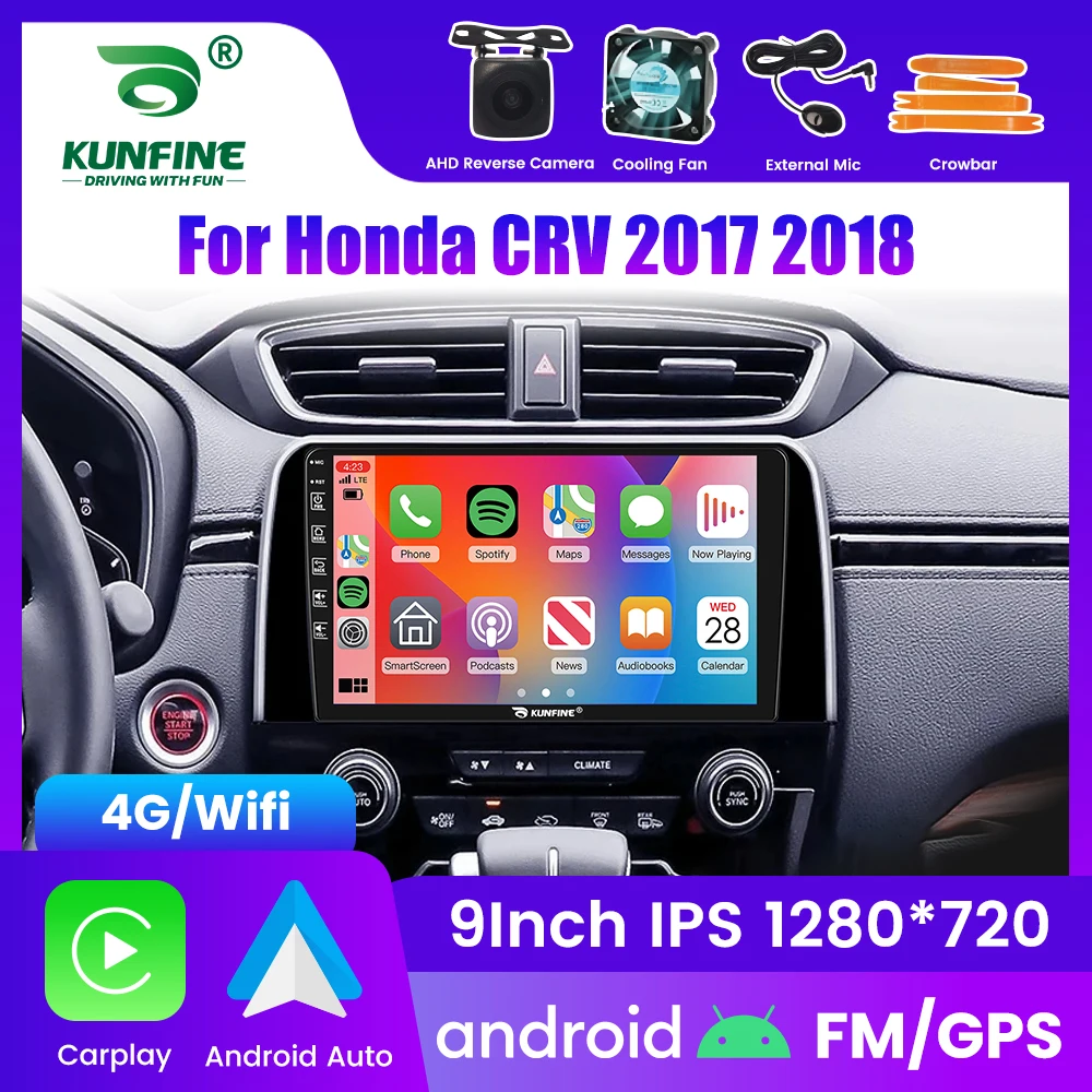 

2Din Android автомобильный радиоприемник для Honda CRV 2017 2018 мультимедийный видеоплеер GPS-навигация стерео аудио головное устройство Carplay 4G Wi-Fi
