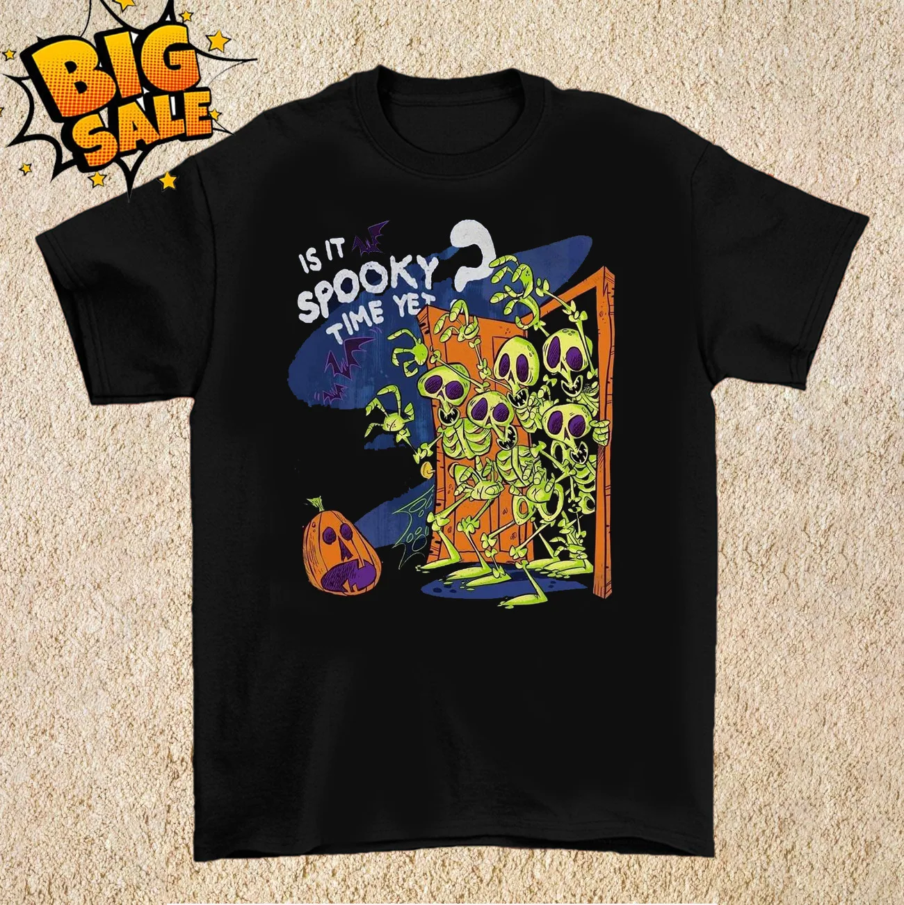 

Halloween Is It Spooky Time Yet Unisex Cotton T-Shirt S-4XL MC224